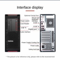 En stock, station de travail graphique Lenovo ThinkStation P720 Tower, double processeur Intel Xeon, ordinateur de rendu vidéo PS PR