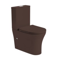 Cuvette de toilette au sol en porcelaine colorée inodoro salle de bain en céramique deux pièces couleur mate commode de toilette pour la maison hôtel