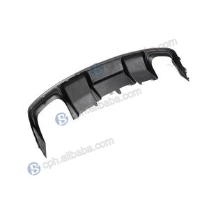 BENSNEES gros pare-chocs arrière en Fiber de carbone véritable avec découpes d'échappement diffuseur de becquet pour <span class=keywords><strong>Audi</strong></span> S4 B8.5 13-15 - Product Image 2