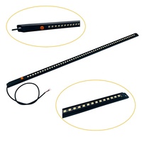 Bande LED 12V étanche IP67, tricolore blanc, rouge, ambre, 30cm-100cm, éclairage magnétique pour camping, auvent, tente