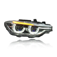 Accessoires automobiles SJC, phares à LED pour BMW Série 3 F30 12-19, jaune blanc, DRL, phare bicolore, éclairage avant, système d'éclairage