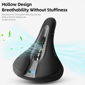 Selle de vélo WEST BIKING avec amortisseur, imperméable, en silicone PU, creuse, pour course, vélo de montagne, remplacement - Product Image 5