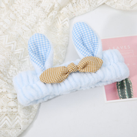 Bando Yoga mikrofiber Spa, ikat rambut kualitas tinggi dapat disesuaikan desain baru ikat rambut Makeup wajah Logo bordir manis lucu