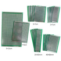 85 buah Set Panel ganda Pin baris tunggal Kit perempuan baris tunggal papan sirkuit cat dua sisi papan PCB KIT