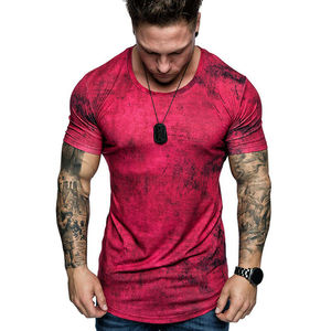 Camisetas de entrenamiento de cáñamo curvo para hombre, camisa de manga corta, blusa lisa con diseños de impresión personalizados por sublimación - Product Image 5
