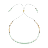Bracelet fin perlé à motif végétal en perles de rocaille MIYUKI, promotionnel et abordable, pour l'anniversaire des enfants