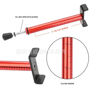 Tensiomètre de courroie pour moto, outil de test de tension de courroie, spécification 10 Lbs, rouge et doré, pour motos et VTT - Product Image 4