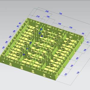 Stampi in Plastica Riutilizzabili Cinesi, Utilizzati per la Costruzione di Muri, Colonne e Solette di Edifici in Cemento - Product Image 6