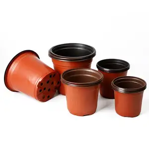 Factory Low Price Garden Nursery Plant Grow Flowerpot Multiple Sizes Color Small Plastic Flower Pot