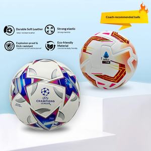 Ballon <span class=keywords><strong>de</strong></span> football en PU <span class=keywords><strong>de</strong></span> haute qualité, taille standard 5, PU, collage à chaud, butyle, durable, écologique, pour l'entraînement sportif, les matchs officiels - Product Image 5