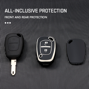 Étui de protection pour clé de voiture en TPU à <span class=keywords><strong>2</strong></span> boutons, pour Renault <span class=keywords><strong>Kangoo</strong></span> Traffic Master, accessoires de protection sans clé - Product Image 3
