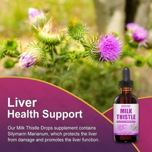 Soutien Hépatique Liquide OEM/ODM, Extrait de Chardon-Marie 80% Silimarine 250mg, Extrait de Racine de Pissenlit - Gouttes de Chardon-Marie - Product Image 4