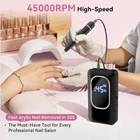 Machine à ongles professionnelle haute vitesse Vantrend Beauty, batterie grande capacité 4000mAh, lime électrique sans fil avec clip dorsal