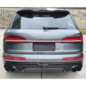 Diffuseur arrière et lèvre arrière modifiés Rspider avec échappement quadruple réel - Pour <span class=keywords><strong>Audi</strong></span> Q7 2019-2025 - Kit de carrosserie amélioré - Product Image 3