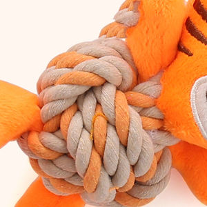 Fabrika doğrudan satış noel baba Elk noel serisi peluş pamuk halat interaktif yeni gıcırtılı toptan noel köpek oyuncaklar - Product Image 5