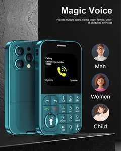 โทรศัพท์มือถือพกพา V9 หน้าจอ 2.01 นิ้ว รองรับซิมคู่ 2G GSM คีย์บอร์ดขนาดเล็ก เสียงพูดแบบ Magic Voice  โทรศัพท์ปุ่มกดพกพาสะดวก - Product Image 6