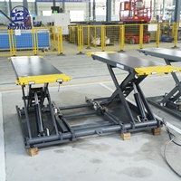 Elevador de Tijera de Dos Postes de 4000 kg, Ultra Delgado, con Accionamiento Hidráulico, Altura de Elevación de 1000 mm, Equipo para Levantar Vehículos