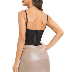 Top Seller Top a Corsetto <span class=keywords><strong>Sexy</strong></span> da Donna Bustier Overbust in Pizzo con Ferretto Crop Top - Product Image 3