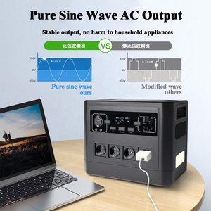 สถานีชาร์จพกพา 220v EU UK US Warehouse 110v 2000wh  สถานีไฟฟ้าสำรองฉุกเฉินสำหรับระเบียง 1000w 2000w - Product Image 4