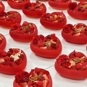 ของตกแต่งเค้กอะคริลิครูปหัวใจน้ำผึ้งและความหวาน รักคุณ ขนาด 6.5 ม. 9.5 ม. สำหรับวันวาเลนไทน์และวันเกิด - Product Image 4