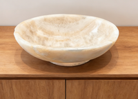 Lavabo en marbre beige moderne de forme ovale, imperméable, poli, pour salle de bain, cuisine, villa, évier extérieur