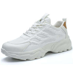 Mocassins d'automne blancs en maille respirante pour hommes – Chaussures de sécurité décontractées polyvalentes en gros - Product Image 6