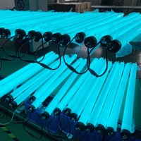 Tube lumineux LED RGBW coloré pour plafond de boîte de nuit, programmable à 360 degrés, DMX Pixel Tube Light