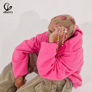 Sudadera con Capucha Personalizada con Estampado <span class=keywords><strong>de</strong></span> Retrato, Color Rosa, Estilo Holgado, Felpa Gruesa, Ropa Urbana Y2K, Sudadera con Estampado Fotográfico Unisex - Product Image 3