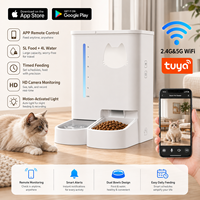 Distributeur automatique intelligent pour animaux de compagnie avec caméra, design moderne et écologique, rechargeable, compatible Wi-Fi, ABS de qualité alimentaire, capacité de 5 L