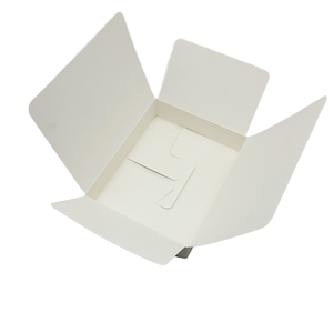 Boîte de papier blanc à la <span class=keywords><strong>truffe</strong></span> au chocolat de conception sans quantité minimale de commande basse petite boîte en papier <span class=keywords><strong>du</strong></span> désert avec doublure en papier pour la livraison et la fête - Product Image 5