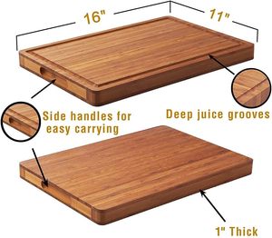 Factory Wholesale Customization Rectangular Kitchen Thick Hard Eco-Friendly Luxury Large Carbonized Organic Bamboo Dishwasher - Product Image 6