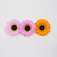 QY Großhandel Blumendekoration für Zuhause Geschenk Floristik Handgemachte Bouquet-Materialien 8,5cm Künstliche Duftende Blumenseife Sonnenblumenkopf