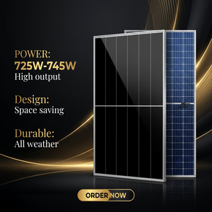Panneau solaire mono renommé Rene 725W 735W 745W certifié CE, adapté aux systèmes résidentiels et industriels - Product Image 1