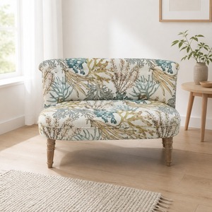 Space Saving Patchwork <strong>Sofa</strong> Two Seater Compact <strong>120cm</strong> Quilted Loveseat Tufted Couch Wholesale - Product Image 2