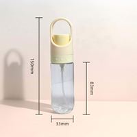 Flacon pulvérisateur vide de 60 ml avec crochet, idéal pour le conditionnement de liquides anti-moustiques et autres cosmétiques.