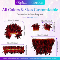 Traje de plumas para carnaval brasileño, conjunto completo con pedrería para espectáculo de Samba, desfile de Río, actuación en escenario o club.