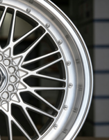 Nouvelles jantes en alliage d'aluminium moulé RUNLUN 15/16/17/18/19 pouces 6.5/7.0/8.0/8.5 CPD100/105/108/110/112/120, finition argentée usinée, multi-rayons