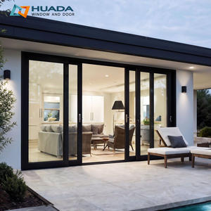 HUADA 127 <span class=keywords><strong>Gran</strong></span> <span class=keywords><strong>vista</strong></span> Puerta corredera de elevación de aluminio para villas Vidrio de seguridad templado de lujo Marco estrecho Puertas correderas de elevación de aluminio - Product Image 2