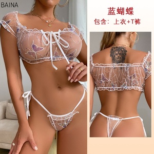 <span class=keywords><strong>Pigiama</strong></span> da <span class=keywords><strong>donna</strong></span> in maglia estate Sexy intimo Set monospalla - Product Image 5