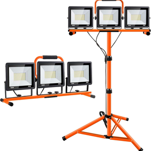 Projecteur LED sur trépied étanche 70W à 3 têtes, 110V/220V, avec cordon d'alimentation de 5M - Product Image 5