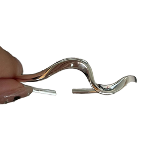 Fan zhiqiao กำไล S925สไตล์เกาหลี, กำไลข้อมือโมเบียสเงินสเตอร์ลิงดีไซน์เรียบง่ายบิดเปิดได้ง่ายชุบโรเดียม - Product Image 6