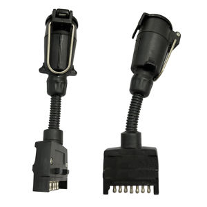 Nouveau adaptateur <span class=keywords><strong>de</strong></span> <span class=keywords><strong>remorque</strong></span> à <span class=keywords><strong>prise</strong></span> plate à <span class=keywords><strong>7</strong></span> voies vers grand connecteur <span class=keywords><strong>de</strong></span> <span class=keywords><strong>prise</strong></span> rond à <span class=keywords><strong>7</strong></span> <span class=keywords><strong>broches</strong></span> <span class=keywords><strong>de</strong></span> style européen pour camions pour remorques - Product Image 3