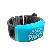 Logo promotionnel personnalisé bracelet électroluminescent préféré de la fête Bracelet de contrôle par bouton LED