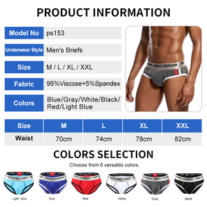 <strong>Mens</strong> Sexy <strong>Briefs</strong> Underwear Breathable 95% Viscose 5% Spandex Sports <strong>Brief</strong> <strong>Man</strong> Panties <strong>Customize</strong> Mid-rise <strong>Men's</strong> Seamless <strong>Briefs</strong> - Product Image 2