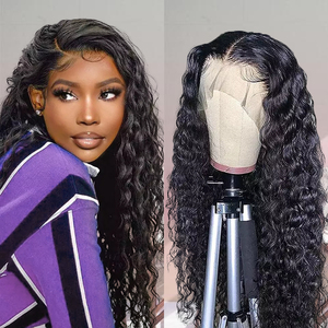 Peluca virgen de cabello humano 13X4 con encaje frontal 150% de densidad peluca Frontal recta corta HD pelucas frontales de encaje transparente para mujeres negras - Product Image 2