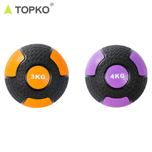 TOPKO Nuovo Design <span class=keywords><strong>Palla</strong></span> <span class=keywords><strong>Medica</strong></span> in Gomma Bicolore Personalizzabile per Allenamento di Forza e Core - Product Image 4