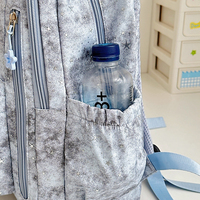 Sac à dos imperméable tendance grande capacité motif étoiles galaxie léger multi-poches durable pour adolescentes et étudiantes