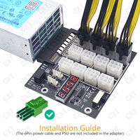 Adaptateur d'alimentation électrique pour serveur HP, PCI-E, 12x6 broches, 12V, pour hpsu GPU, 500W/800W/1400W/1600W