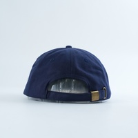 Casquette de baseball rétro 5 panneaux 2026, logo personnalisé blanc, broderie 3D en relief « LOVE YOURSELF », bleu marine, non structurée, vente en gros