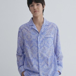 Pyjamas imprimés pour hommes, ensemble de pyjamas en bambou, ensemble de pyjamas doux, vêtements de nuit respirants, fabrication sur mesure en gros, fabricant OEM - Product Image 1
